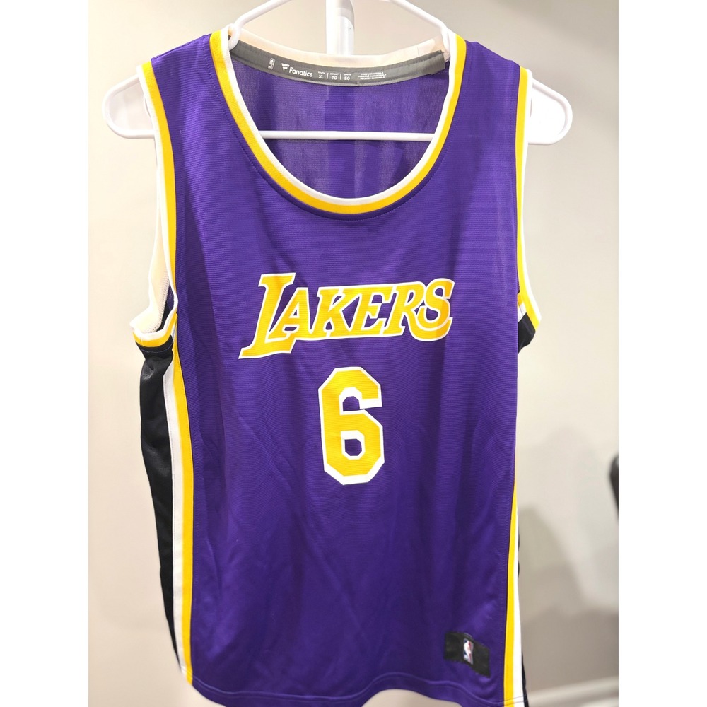 LeBron James #6 LA Lakers Purple Basketball Jersey Youth XL Streetwear Gorpcore